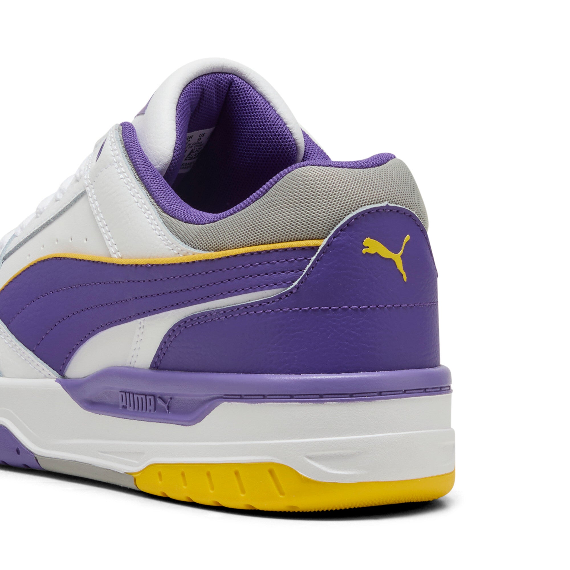 Puma rebound retro sneakers in white - Back View
