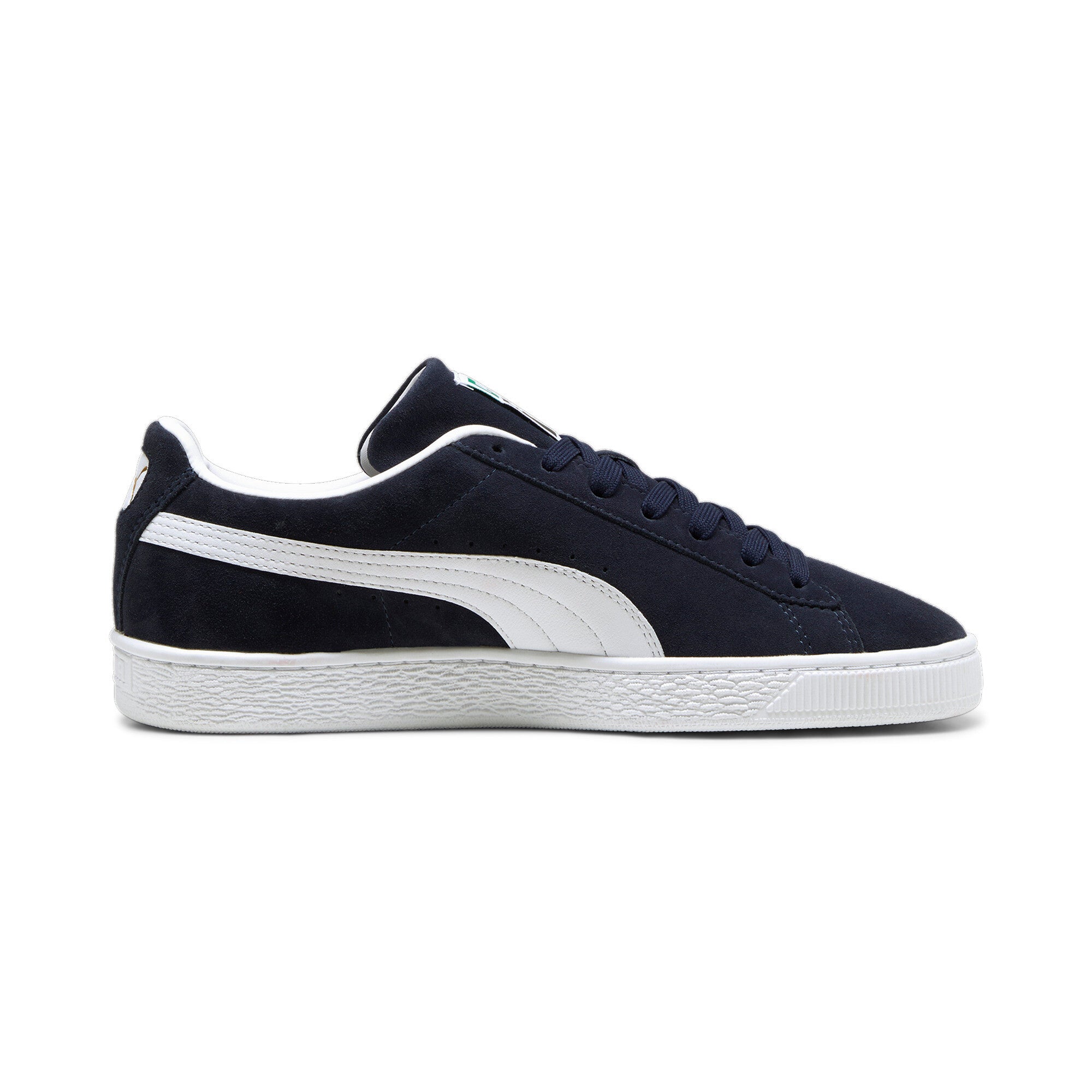 Puma suede classic sneakers in navy and white - Side View 03