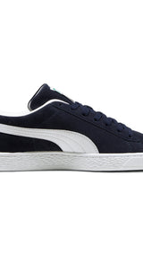 Puma suede classic sneakers in navy and white - Side View 03