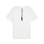 Puma F1® ESS+ relaxed graphic tee in white - Back View