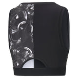 Puma train untmd crop tank puma bla in black - Back View