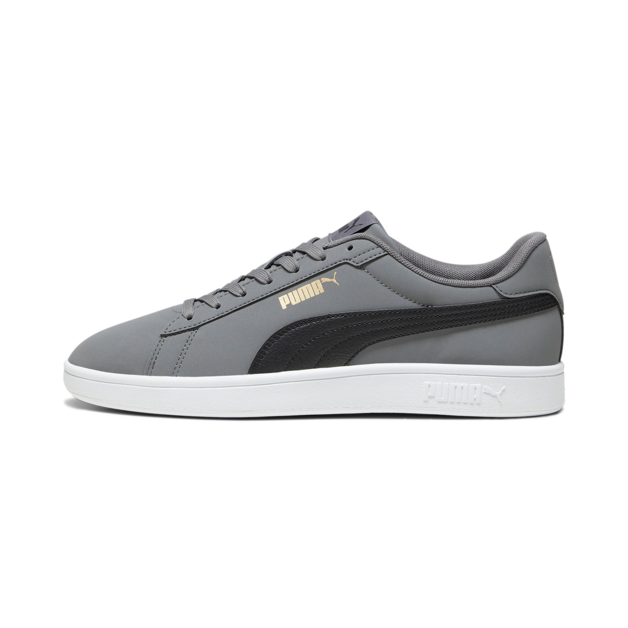 Puma smash 3.0 buck sneakers in black - Side View 01