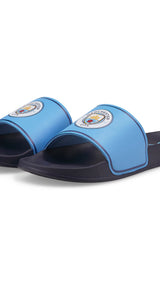 Puma swimming man city leadcat 2.0 sandals in blue - Front View