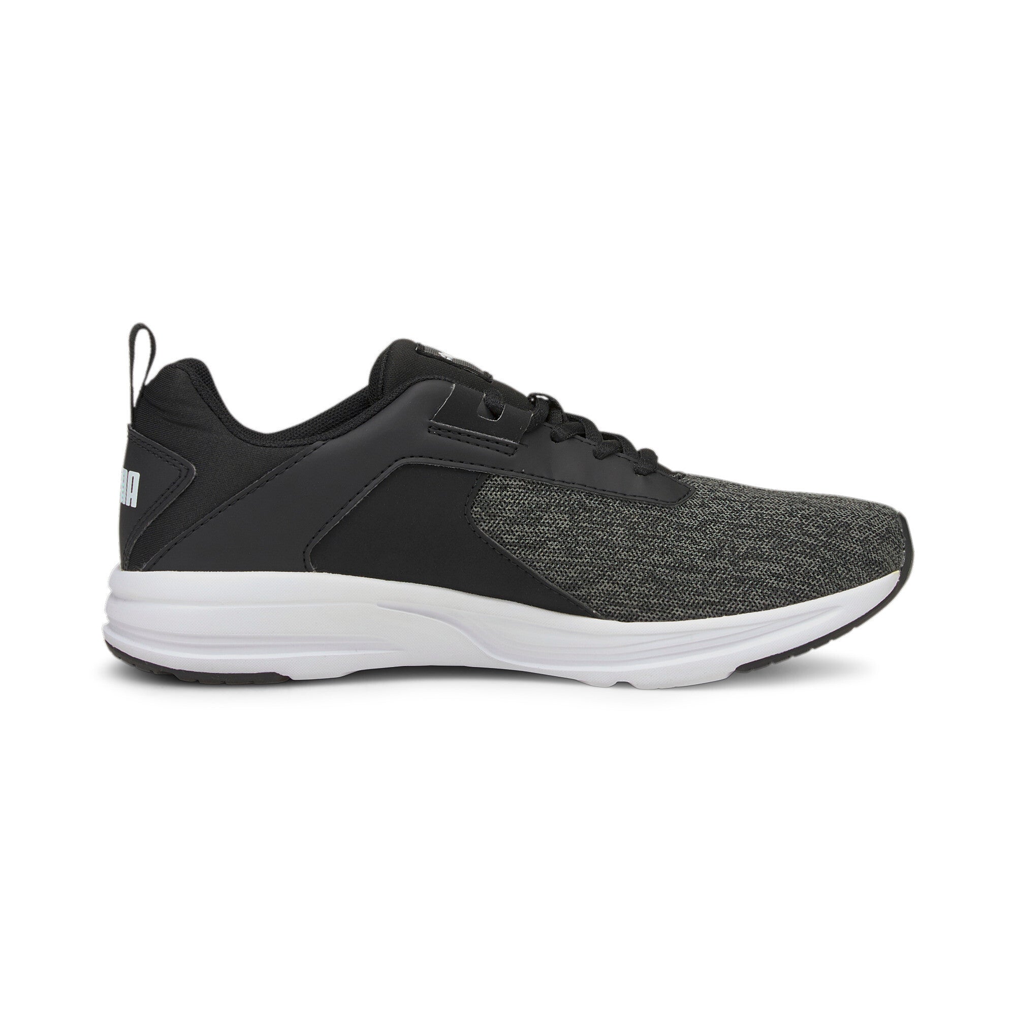 Puma comet 2 alt youth trainers in black - Side View 03