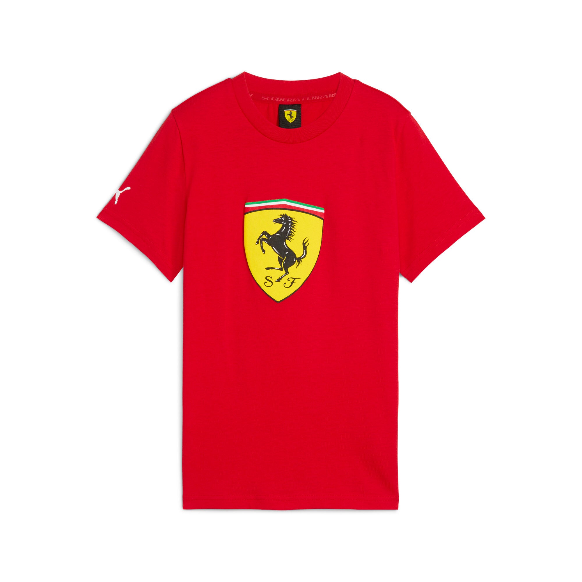 PUMA Scuderia Ferrari sportswear coloured big shield tee - rosso corsa