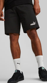 Puma essentials jersey shorts in black - Model Shot 01