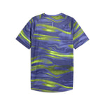Puma VELOCITY all-over print running tee in blue crystal - Back View