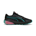 Puma cell glare running shoes in black and sun struck - Side View 03