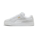 Puma suede XL sneakers in silver mist and white - Side View 01