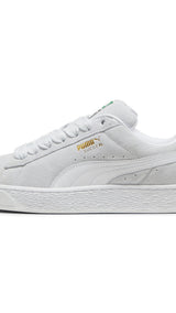 Puma suede XL sneakers in silver mist and white - Side View 01