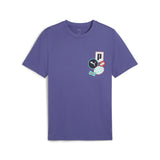 Puma graphics icon tee in blue crystal - Front View