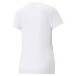 Puma essentials+ metallic logo tee in purple - Back View