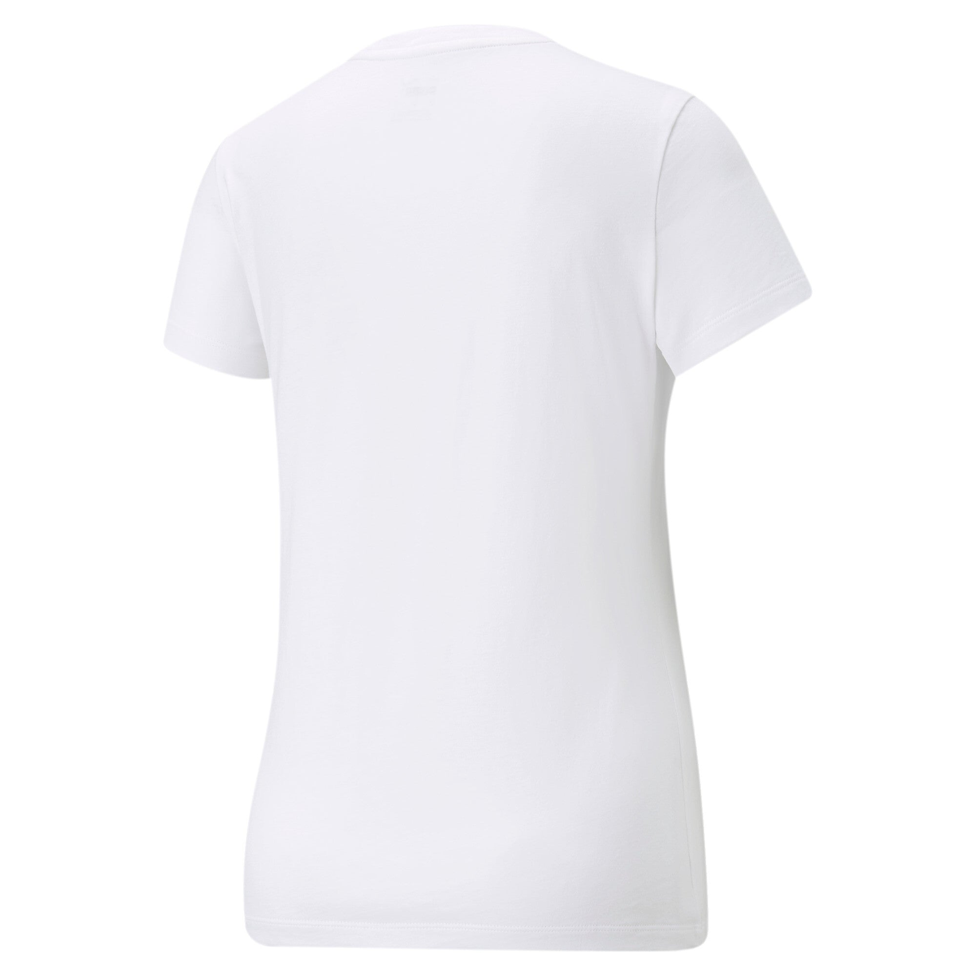 Puma essentials+ metallic logo tee in purple - Back View