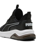 Puma amplifier sneakers in black and white - Back View