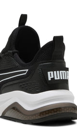 Puma amplifier sneakers in black and white - Back View