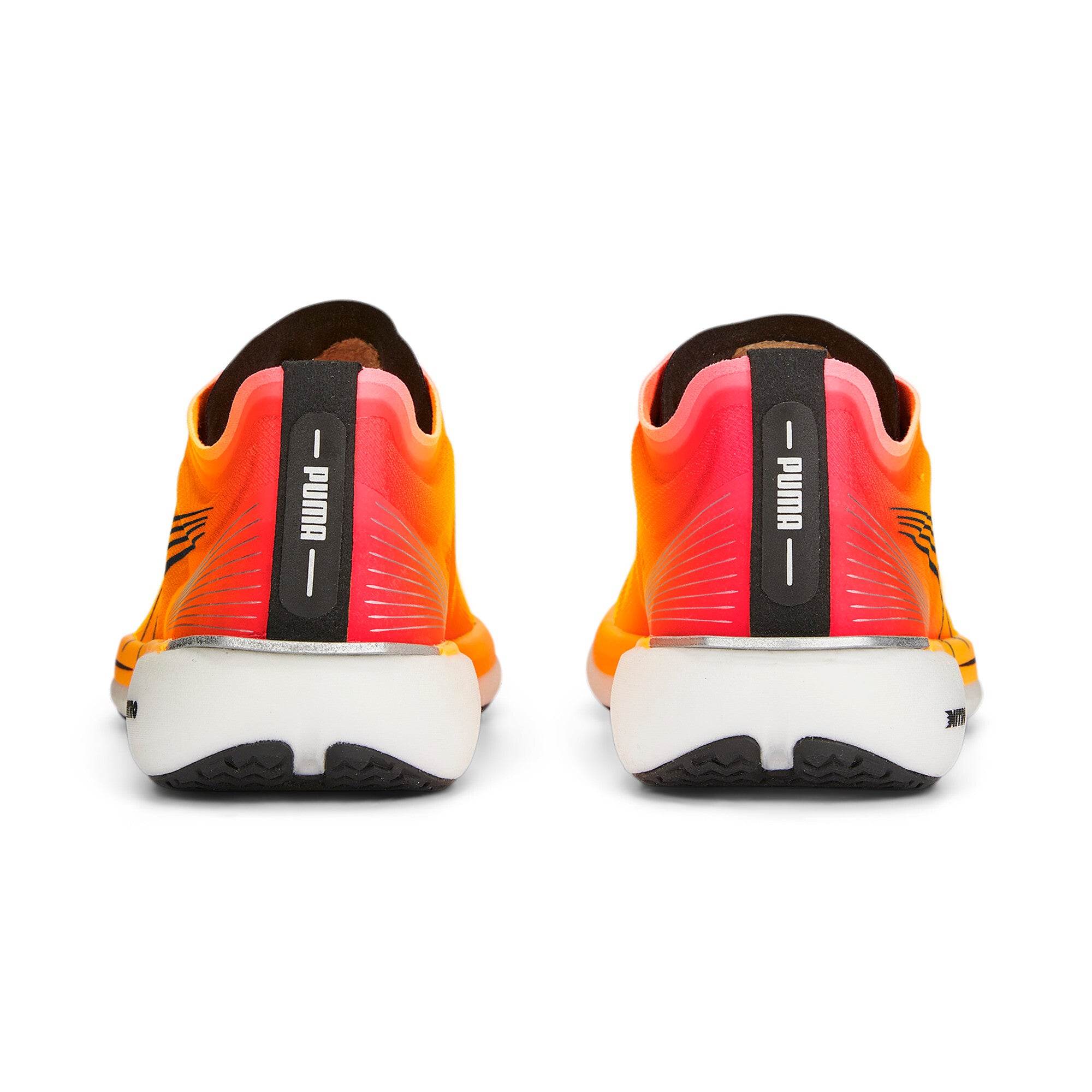 Puma running liberate nitro™ fireglow shoes in orange - Back View