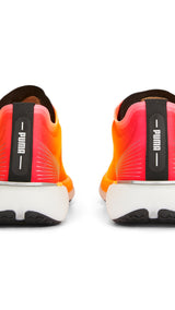 Puma running liberate nitro™ fireglow shoes in orange - Back View