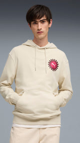 PUMA sunset drive hoodie men in alpine snow