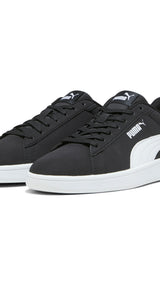Puma smash 3.0 buck sneakers in black - Front View