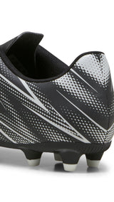 Puma football attacanto fg/ag boots in black - Back View