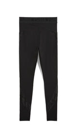 Puma lace high-waisted 7/8 tights in black - Back View