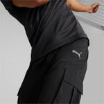 Puma training favourite woven cargo pants in black - Model Shot 02