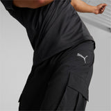 Puma training favourite woven cargo pants in black - Model Shot 02