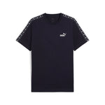 Puma essentials tape tee in new navy - Front View