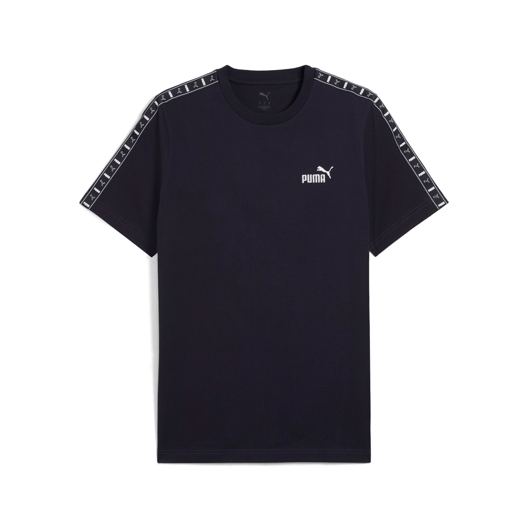 Puma essentials tape tee in new navy - Front View