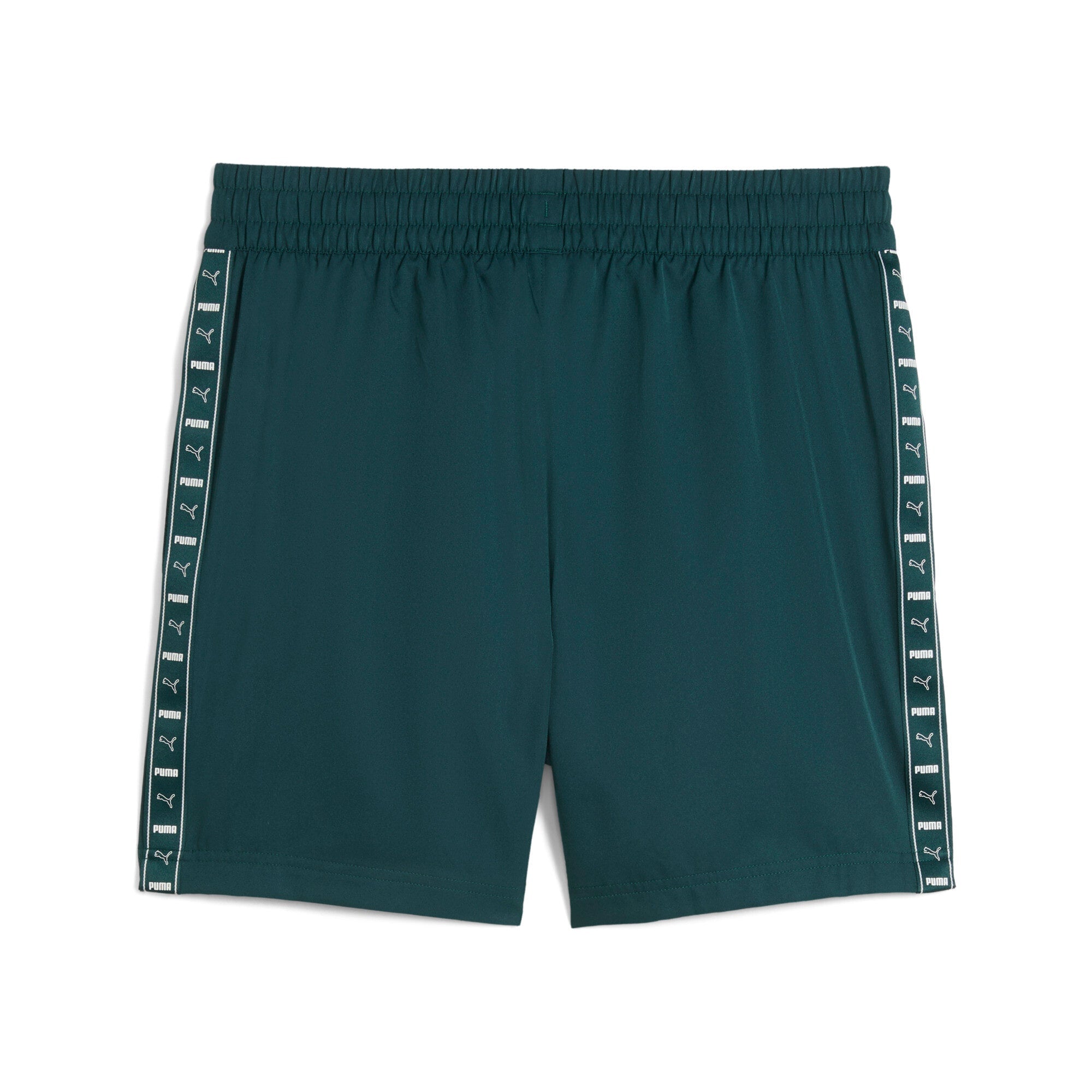PUMA ESSENTIALS tape woven 5" shorts - green terrain
