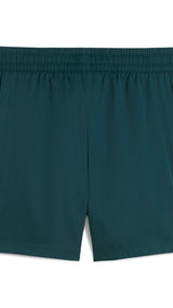 PUMA ESSENTIALS tape woven 5" shorts - green terrain