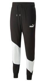 Puma power cat sweatpants in black - Front View