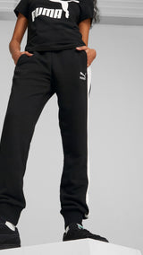 Puma iconic T7 track pants in black - Model Shot 01