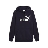 Puma essentials no. 1 logo hoodie in black - Front View