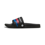Puma BMW M motorsport logo leadcat 2.0 slides in black - Side View 02