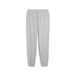 Puma essentials elevated pants in light gray heather - Back View
