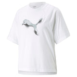 Puma modern sports oversized tee in black - Front View