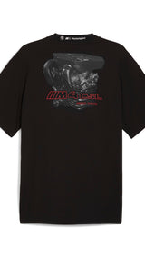 Puma BMW M motorsport lifestyle car graphic tee in black - Back View