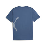 PUMA TRAIN ALL DAY big logo tee - dark indigo