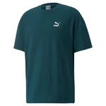 Puma classics oversized tee men in green - Front View