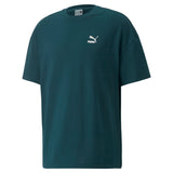 Puma classics oversized tee men in green - Front View
