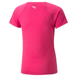 Puma fit tee youth in pink - Back View