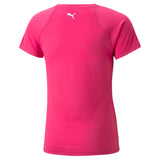 Puma fit tee youth in pink - Back View