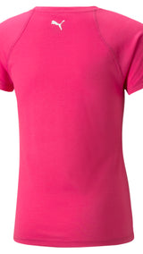 Puma fit tee youth in pink - Back View