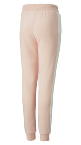 Puma classics t7 track pants youth in pink - Back View