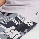 Puma essentials+ street art printed leggings youth in black - Model Shot 02