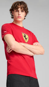 Puma scuderia ferrari hp race coloured big shield tee in black - Model Shot 01