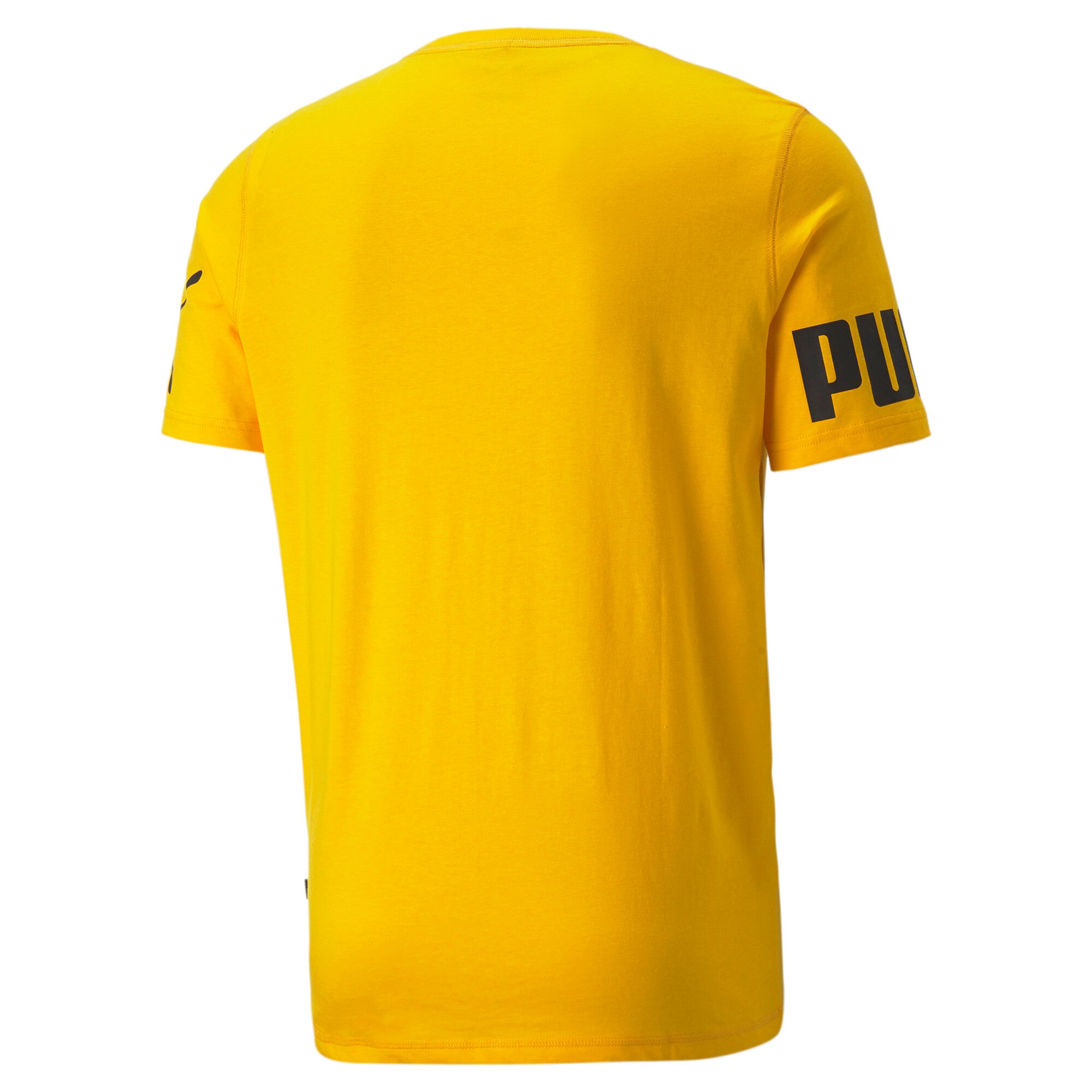 Puma power short sleeve cat tee in black - Back View