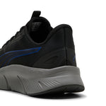 Puma Flexfocus lite modern woven running shoes in black and vivid blue - Back View