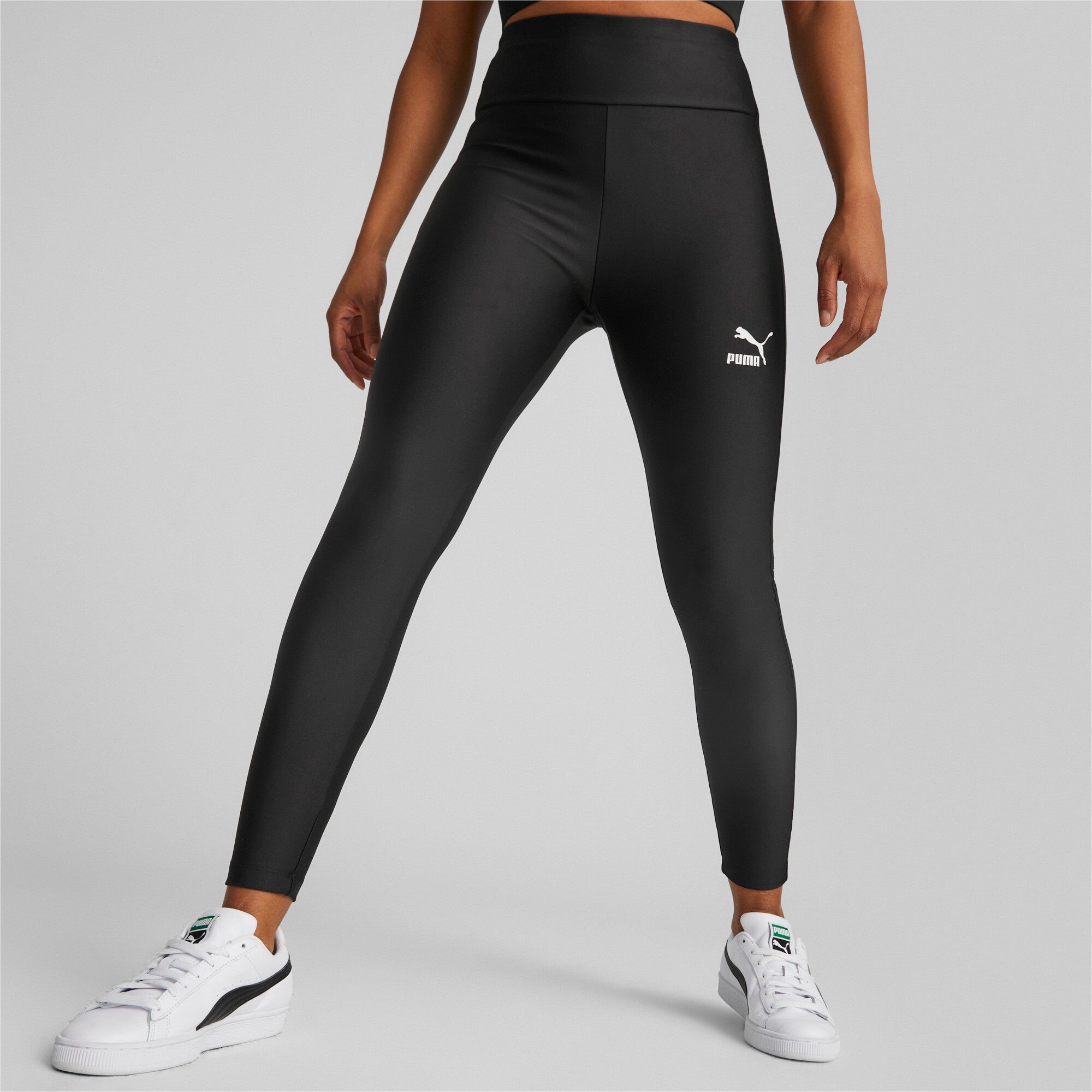 Puma t7 high waist leggings women in black - Model Shot 01
